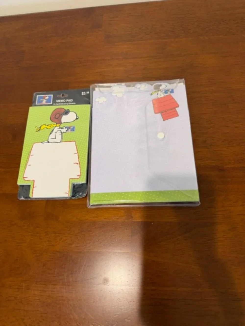 NIB Vintage 2001 Peanuts Snoopy Flying Ace Hallmark Stationery Folio Memo Bundle
